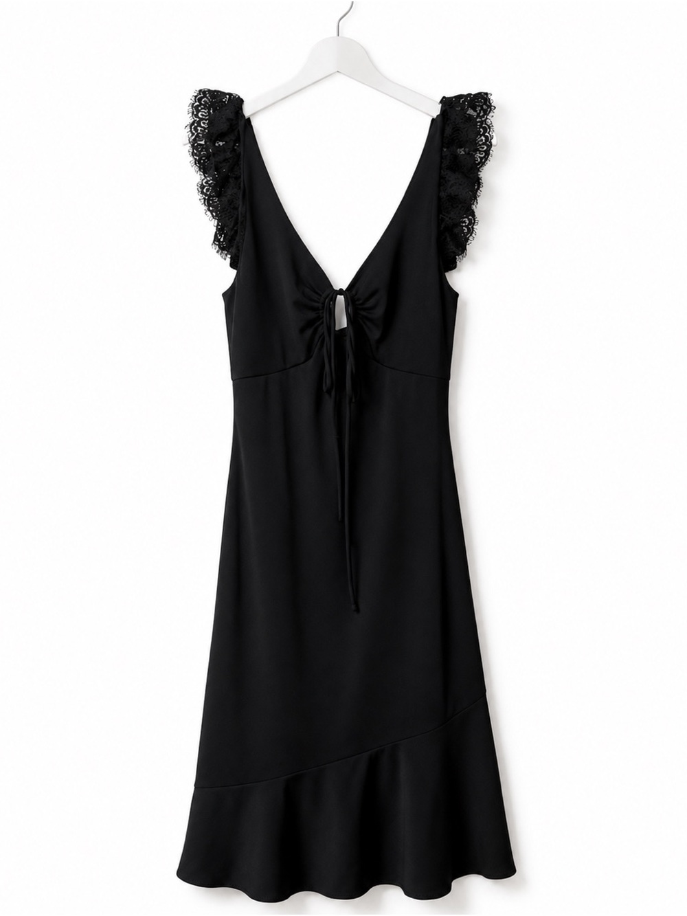 Moda International black midi dress in size Medium